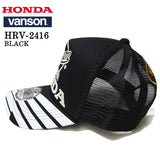 HONDA VANSON ホンダ バンソン コラボ ツイルメッシュキャップ 帽子 hrv-2417