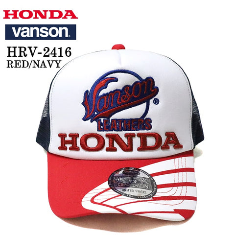 HONDA VANSON ホンダ バンソン コラボ ツイルメッシュキャップ 帽子 hrv-2417