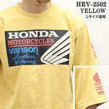 HONDA VANSON ホンダ バンソン コラボ Made in USA 天竺 半袖 Tシャツ hrv-2502