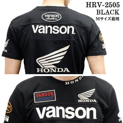 HONDA VANSON ホンダ バンソン コラボ TEE 天竺 半袖 Tシャツ hrv-2505