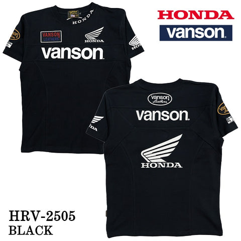 HONDA VANSON ホンダ バンソン コラボ TEE 天竺 半袖 Tシャツ hrv-2505