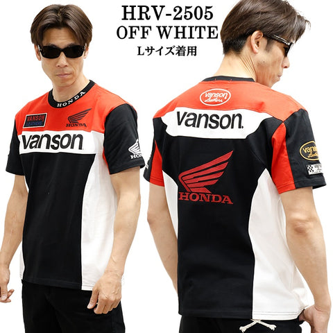 HONDA VANSON ホンダ バンソン コラボ TEE 天竺 半袖 Tシャツ hrv-2505