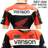 HONDA VANSON ホンダ バンソン コラボ TEE 天竺 半袖 Tシャツ hrv-2505