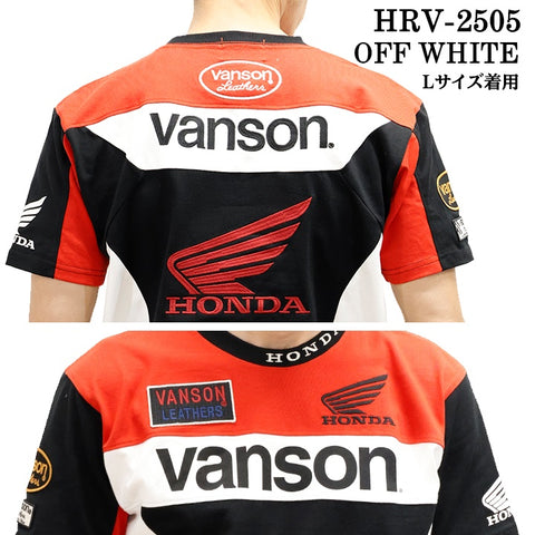 HONDA VANSON ホンダ バンソン コラボ TEE 天竺 半袖 Tシャツ hrv-2505