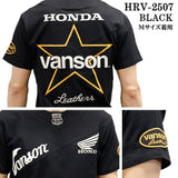 HONDA VANSON ホンダ バンソン コラボ 天竺 半袖 Tシャツ hrv-2507