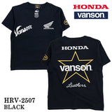 HONDA VANSON ホンダ バンソン コラボ 天竺 半袖 Tシャツ hrv-2507