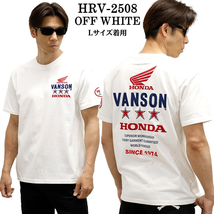 HONDA VANSON ホンダ バンソン コラボ TEE 天竺 半袖 Tシャツ hrv-2508