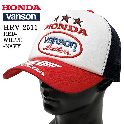 HONDA VANSON ホンダ バンソン コラボ ツイルメッシュキャップ 帽子 hrv-2511
