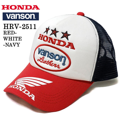 HONDA VANSON ホンダ バンソン コラボ ツイルメッシュキャップ 帽子 hrv-2511