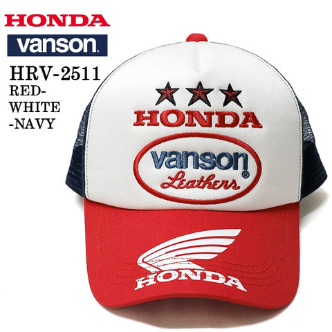 HONDA VANSON ホンダ バンソン コラボ ツイルメッシュキャップ 帽子 hrv-2511