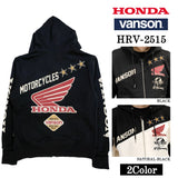 HONDA VANSON FOODIE SWEATSHIRT F/Z PARKA ホンダ バンソン コラボ 裏毛 パーカー hrv-2515