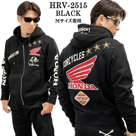 HONDA VANSON FOODIE SWEATSHIRT F/Z PARKA ホンダ バンソン コラボ 裏毛 パーカー hrv-2515