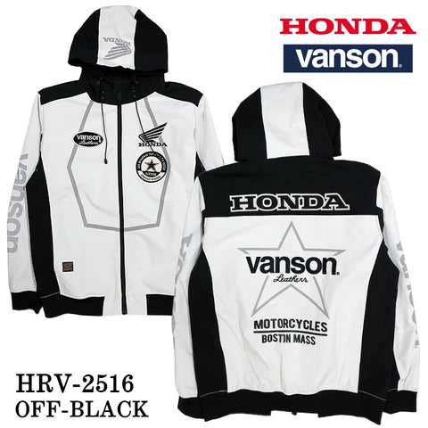 HONDA VANSON F/Z PARKA ホンダ バンソン コラボ 三層ストレッチ パーカー hrv-2516
