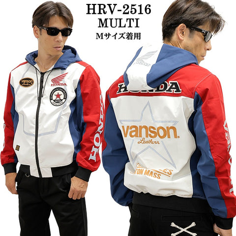 HONDA VANSON F/Z PARKA ホンダ バンソン コラボ 三層ストレッチ パーカー hrv-2516