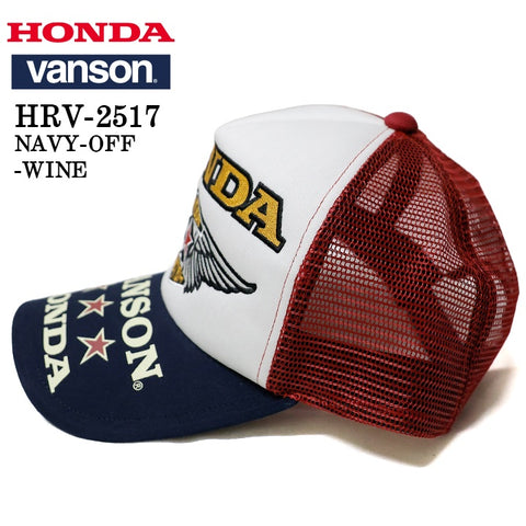 HONDA VANSON TWILL MESH CAP ホンダ バンソン コラボ ツイル メッシュ キャップ 帽子 hrv-2517