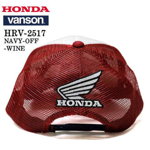 HONDA VANSON TWILL MESH CAP ホンダ バンソン コラボ ツイル メッシュ キャップ 帽子 hrv-2517