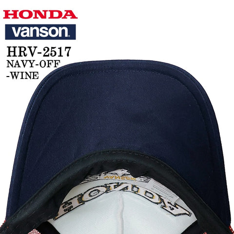 HONDA VANSON TWILL MESH CAP ホンダ バンソン コラボ ツイル メッシュ キャップ 帽子 hrv-2517