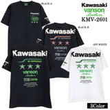 KAWASAKI VANSON TEE S/S T-SHIRT カワサキ バンソン コラボ 天竺 半袖 Tシャツ kmv-2601