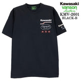 KAWASAKI VANSON TEE S/S T-SHIRT カワサキ バンソン コラボ 天竺 半袖 Tシャツ kmv-2601