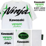 KAWASAKI VANSON TEE S/S T-SHIRT カワサキ バンソン コラボ 天竺 半袖 Tシャツ kmv-2602