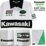 KAWASAKI VANSON TEE S/S POLO SHIRT カワサキ バンソン コラボ 天竺 半袖 ポロシャツ kmv-2604