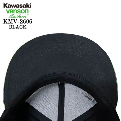 KAWASAKI VANSON TWILL BB BASEBALL CAP カワサキ バンソン コラボ ツイル ベースボール キャップ 帽子 kmv-2606