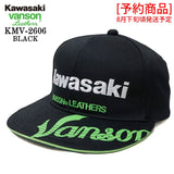 [予約商品] KAWASAKI VANSON TWILL BB BASEBALL CAP カワサキ バンソン コラボ ツイル ベースボール キャップ 帽子 kmv-2606
