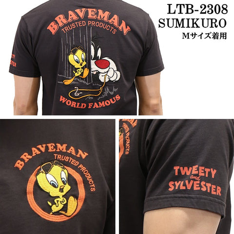 THE BRAVEMAN×LOONEY TUNES ルーニーチューンズ コラボ TEE 天竺 半袖Tシャツ ltb-2308