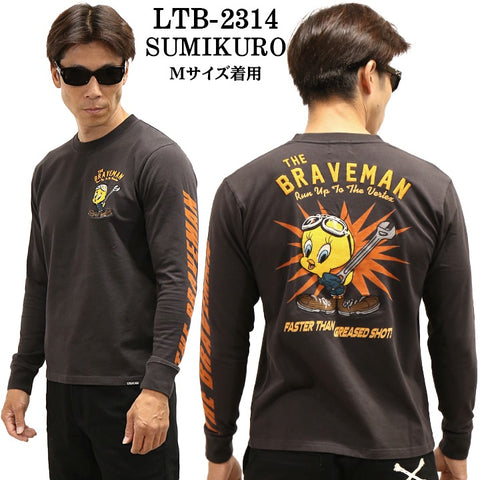 THE BRAVEMAN×LOONEY TUNES ルーニーチューンズ コラボ 天竺 長袖Tシャツ ロンTEE ltb-2314