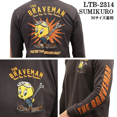 THE BRAVEMAN×LOONEY TUNES ルーニーチューンズ コラボ 天竺 長袖Tシャツ ロンTEE ltb-2314