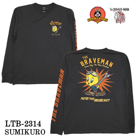 THE BRAVEMAN×LOONEY TUNES ルーニーチューンズ コラボ 天竺 長袖Tシャツ ロンTEE ltb-2314