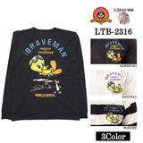 THE BRAVEMAN×LOONEY TUNES ルーニーチューンズ コラボ 天竺 長袖Tシャツ ロンTEE ltb-2316