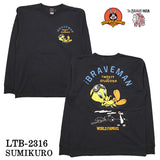 THE BRAVEMAN×LOONEY TUNES ルーニーチューンズ コラボ 天竺 長袖Tシャツ ロンTEE ltb-2316