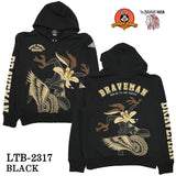 THE BRAVEMAN×LOONEY TUNES ルーニーチューンズ コラボ 裏毛F/Zパーカー ltb-2317