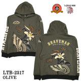 THE BRAVEMAN×LOONEY TUNES ルーニーチューンズ コラボ 裏毛F/Zパーカー ltb-2317