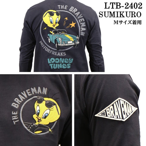 THE BRAVEMAN×LOONEY TUNES ルーニーチューンズ コラボ 天竺 長袖Tシャツ ロンTEE ltb-2402