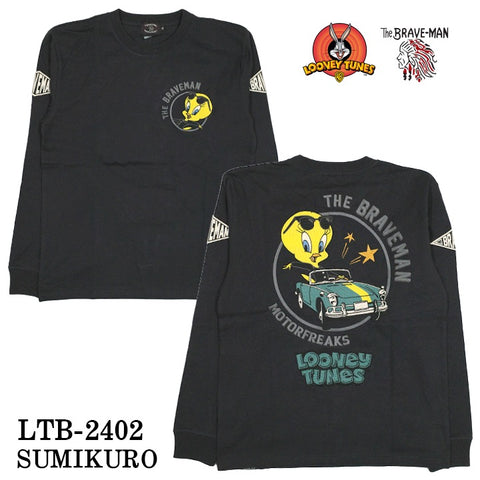 THE BRAVEMAN×LOONEY TUNES ルーニーチューンズ コラボ 天竺 長袖Tシャツ ロンTEE ltb-2402