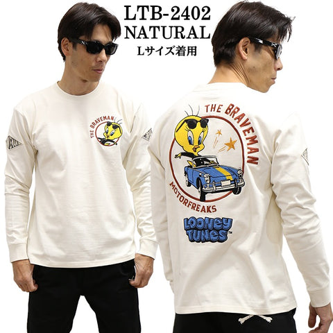 THE BRAVEMAN×LOONEY TUNES ルーニーチューンズ コラボ 天竺 長袖Tシャツ ロンTEE ltb-2402