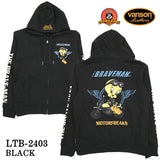 THE BRAVEMAN×LOONEY TUNES ルーニーチューンズ コラボ 裏毛F/Zパーカー ltb-2403