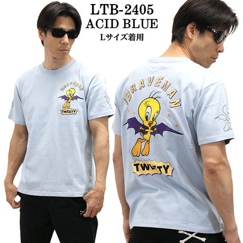 THE BRAVEMAN×LOONEY TUNES ルーニーチューンズ コラボ TEE 天竺 半袖Tシャツ ltb-2405