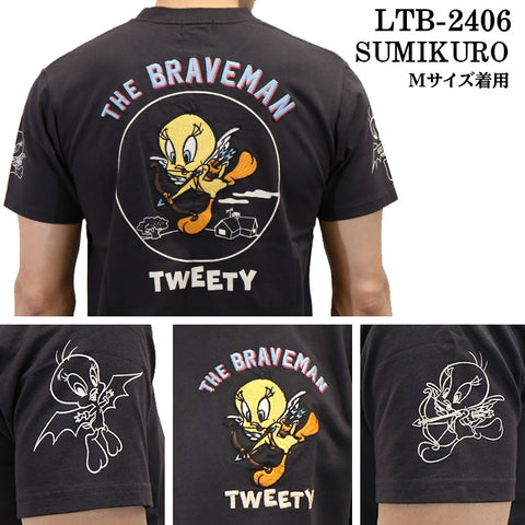 THE BRAVEMAN×LOONEY TUNES ルーニーチューンズ コラボ TEE 天竺 半袖Tシャツ ltb-2406