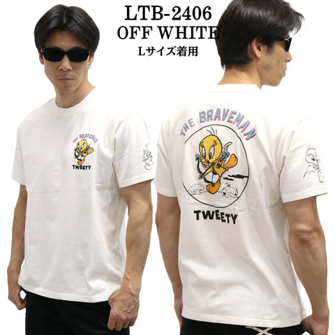 THE BRAVEMAN×LOONEY TUNES ルーニーチューンズ コラボ TEE 天竺 半袖Tシャツ ltb-2406