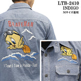 THE BRAVEMAN×LOONEY TUNES ルーニーチューンズ コラボ シャンブレー 半袖シャツ ltb-2410