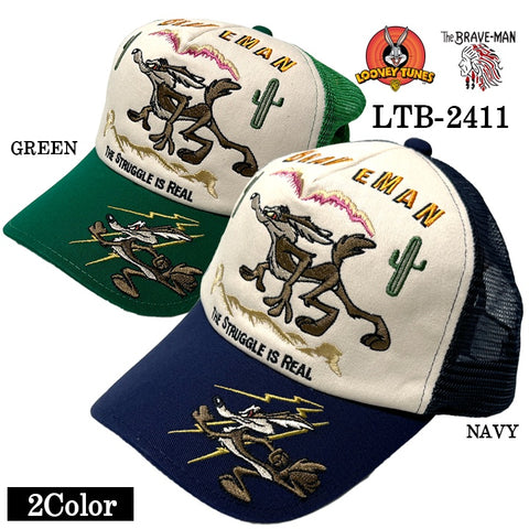 THE BRAVEMAN×LOONEY TUNES ルーニーチューンズ コラボ ツイルメッシュキャップ 帽子 ltb-2411