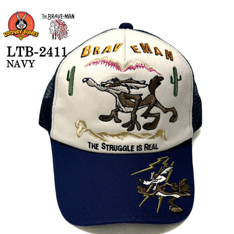 THE BRAVEMAN×LOONEY TUNES ルーニーチューンズ コラボ ツイルメッシュキャップ 帽子 ltb-2411