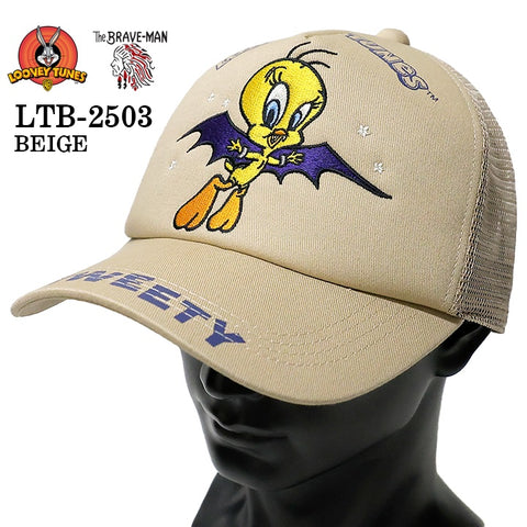 LOONEY TUNES×THE BRAVEMAN ルーニーチューンズ コラボ ツイルメッシュキャップ 帽子 ltb-2503