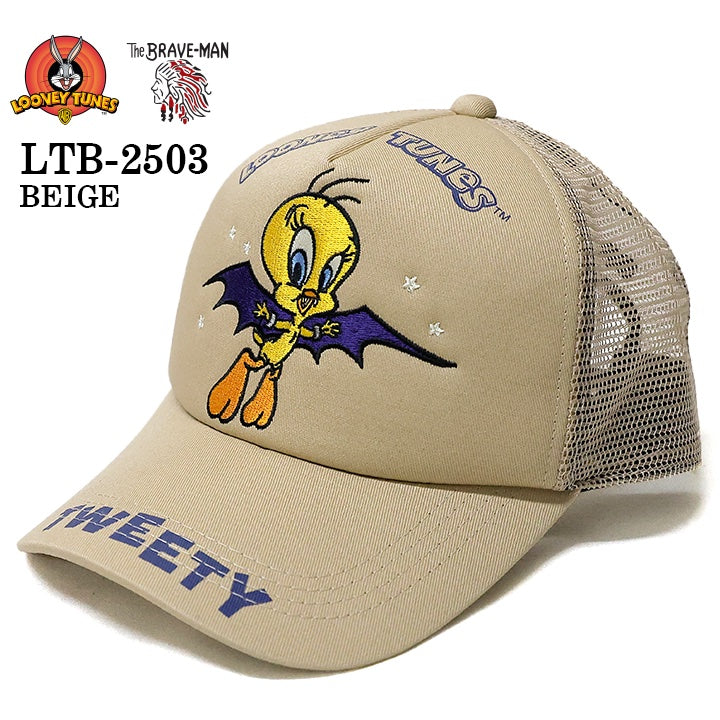 LOONEY TUNES×THE BRAVEMAN ルーニーチューンズ コラボ ツイルメッシュキャップ 帽子 ltb-2503