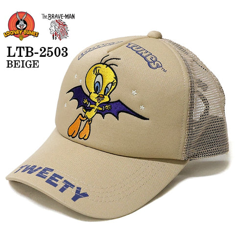 LOONEY TUNES×THE BRAVEMAN ルーニーチューンズ コラボ ツイルメッシュキャップ 帽子 ltb-2503
