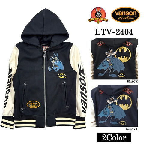 VANSON×LOONEY TUNES Warner BROS.ワーナー100周年記念 バンソン ルーニー コラボ ボンディング スタジャン アウター ltv-2404