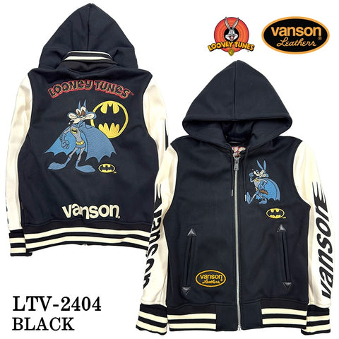 VANSON×LOONEY TUNES Warner BROS.ワーナー100周年記念 バンソン ルーニー コラボ ボンディング スタジャン アウター ltv-2404